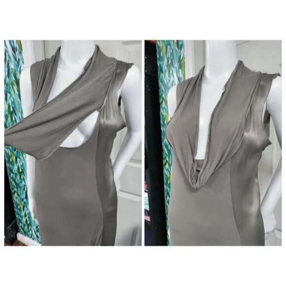 My Tribe Asymmetrical Raw Hem High Low Dress L - Picture 5 of 12